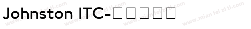 Johnston ITC字体转换